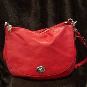 Coach Turnlock Leather Hobo